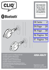 Assa Abloy eCLIQ Connect N110 Instructions D'utilisation