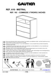 Gautier MISTRAL 162 Instructions De Montage