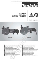 Makita SG150 Traduction De L'original Du Mode D'emploi