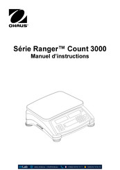 OHAUS Ranger Count RC31P30 Manuel D'instructions