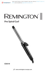 Remington Pro Spiral Curl Mode D'emploi