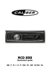 Caliber RCD 233 Guide De Démarrage Rapide