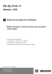 Becker C28 Notice De Montage Et D'utilisation