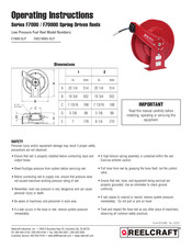 Reelcraft F7000 Série Mode D'emploi