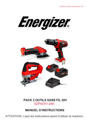 Energizer EZPACK1-24A Manuel D'instructions