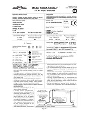 Sioux Tools 5338AP Mode D'emploi