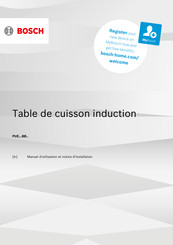 Bosch PUE61RBB5E Manuel D'utilisation Et Notice D'installation