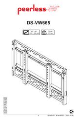 peerless-AV DS-VW665 Mode D'emploi