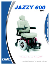 Pride Mobility Products JAZZY 600 Manuel De L'utilisateur