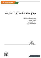 Amazone Precea 3000-AFCC Notice D'utilisation D'origine