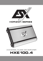 ESX HORIZON Série Mode D'emploi