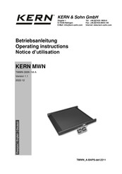 KERN TMWN 300K-1M-A Notice D'utilisation