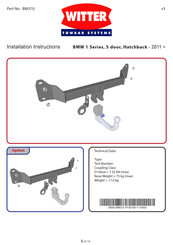 Witter BM37U Instructions D'installation