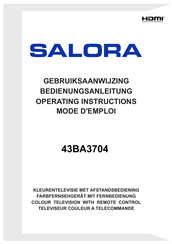 Salora 43BA3704 Mode D'emploi