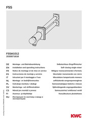 KWC 2030071618 Notice De Montage Et De Mise En Service