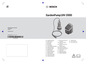 Bosch GardenPump 18V-2000 Notice Originale