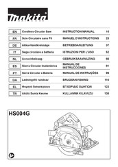 Makita HS004GZ01 Manuel D'instructions