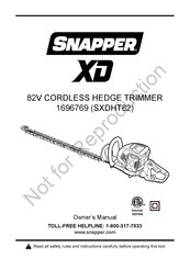 Snapper SXDHT82 Guide D'utilisation