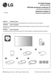 LG 55TC3CG-H.AUS Guide D'installation