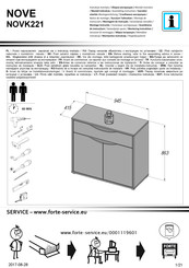 Forte NOVE NOVK221 Notice De Montage