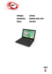 Lenovo ideapad 300 Série Guide De L'utilisateur