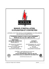 Newmac NV3-123 Manuel D'installation, D'entretien Et D'utilisation