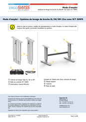 Ergoswiss SK 13 Série Mode D'emploi