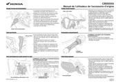 Honda CB500XA Manuel De L'utilisateur