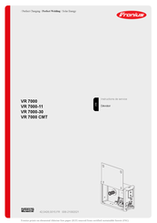 Fronius VR 7000 Instructions De Service