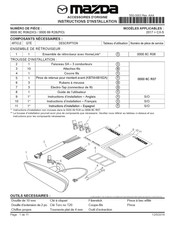 Mazda 0000 89 R28 Instructions D'installation