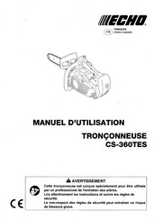 Echo CS-360TES Notice Originale