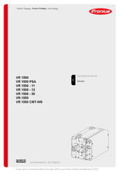 Fronius VR 1500 PSA Instructions De Service