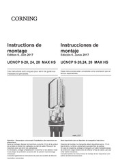 CORNING UCNCP 24 MAX HS Instructions De Montage