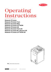 Fronius Robacta TC 2000 US Manuel D'instructions