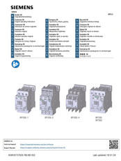 Siemens SIRIUS 3RT232 Serie Instructions De Service Originales