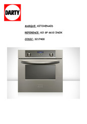 KitchenAid KO SP 6610 INOX Mode D'emploi