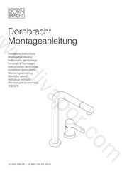 Dornbracht 32 800 790-FF Instructions De Montage