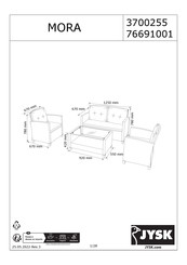 Jysk MORA 3700255 Mode D'emploi