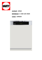 Miele G2832 Mode D'emploi