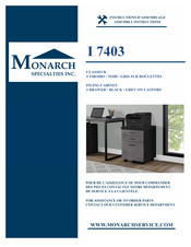 Monarch Specialties MONI7403 Instructions D'assemblage