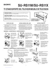 Sony SU-RS11M Instructions De Montage