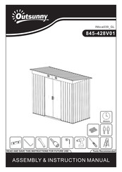 Outsunny 845-428V01 Instructions D'assemblage