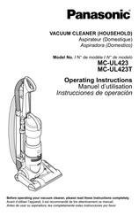 Panasonic MC-UL423T Manuel D'utilisation