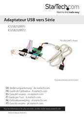 StarTech ICUSB232INT1 Guide De L'utilisateur