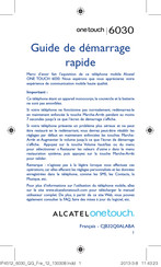 Alcatel ONETOUCH 6030 Guide De Démarrage Rapide