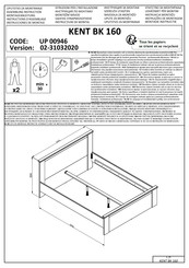 sconto KENT BK 160 Instructions D'assemblage