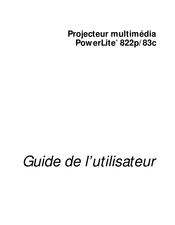 Epson PowerLite 83c Guide De L'utilisateur