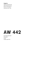 Gaggenau AW 442 Notice D'utilisation