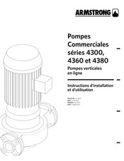 Armstrong 4300 Serie Instructions D'installation Et D'utilisation