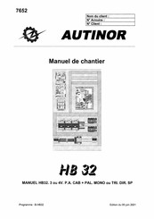 AUTINOR HB 32 Guide De Programmation